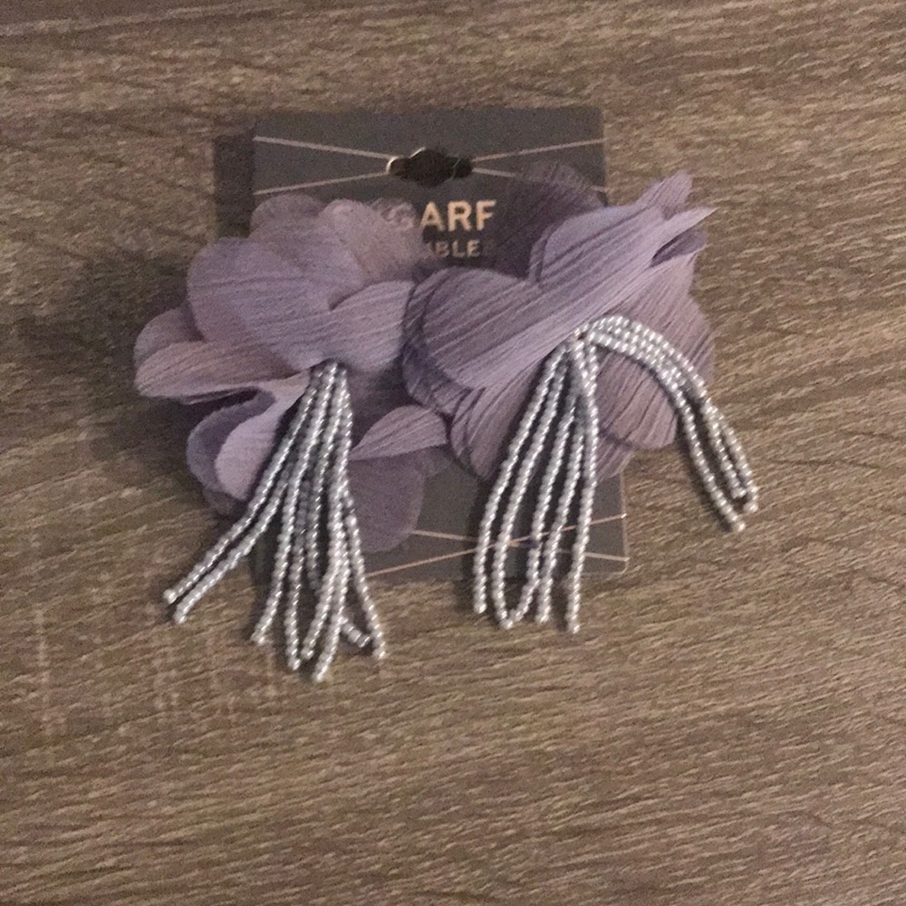 Gray dangle earrings